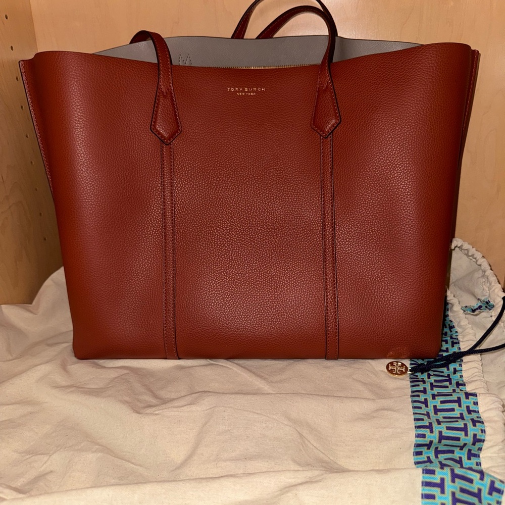 Tory Burch Cognac Leather Tote